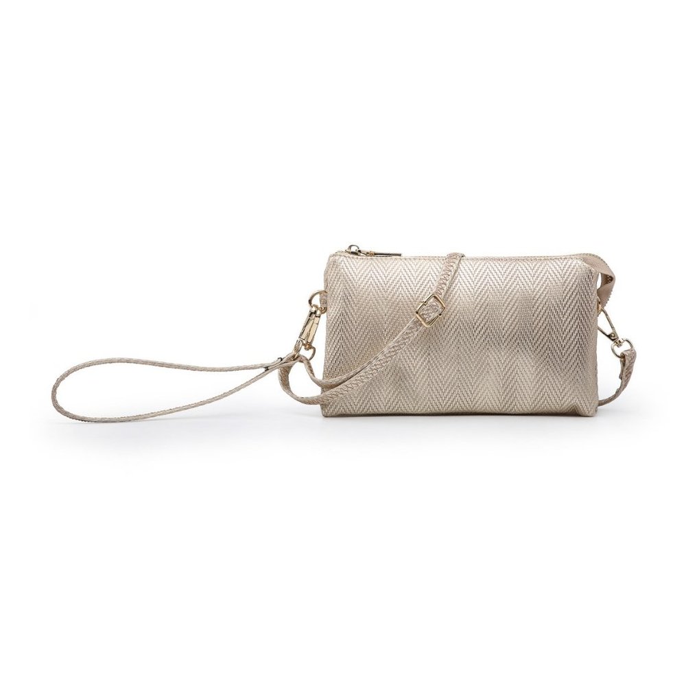Three Compartment Wristlet/Clutch